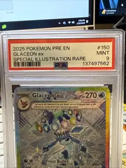Pokemon TCG Glaceon EX 150/131 PSA 9 Special Illustration Prismatic Evolutions - Image 3