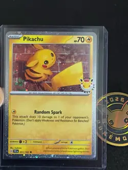 Pikachu 051 /162 Stamped 2026 Pokemon Day 30 Promo TCG With Coin - Image 1