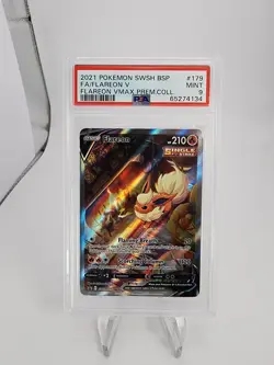 2021 POKEMON SWSH BLACK STAR PROMO #179 FULL ART/FLAREON V PSA 9 - Image 1