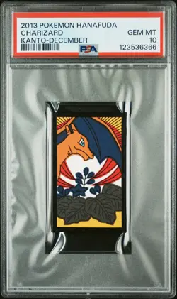 2013 POKEMON HANAFUDA KANTO DECEMBER CHARIZARD PSA 10 - Image 1