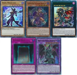 Yugioh Complete Dark Magician Deck! Red-Eyes Dragoon Illusion Ch **HOT** + Bonus - Image 1