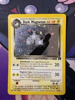 Dark Magneton 11/82 Holo Rare Team Rocket Pokemon Card - Image 1