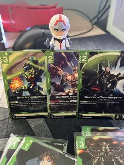 Gundam TCG Bulk 130+ Cards R UC C Newtype Rising Green Instant Deck Collection - Image 3
