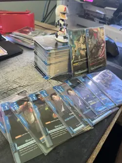 Gundam TCG Bulk 130+ Cards R UC C Newtype Rising Blue Instant Deck Collection - Image 1