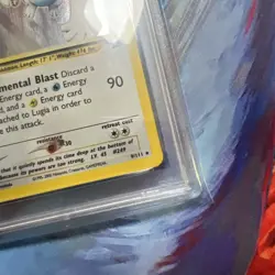 2000 Pokemon Neo Genesis Lugia Holo Card PSA 5- Massive Swirl 🌀 - Image 5
