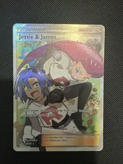 Jessie and James Hidden Fates Card 68/68 Near Mint Pokemon - Image 1
