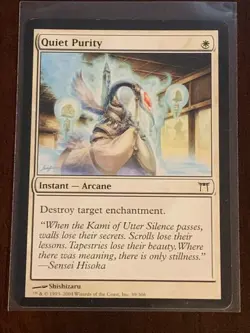 Magic the Gathering Champions of Kamigawa Quiet Purity - Image 1