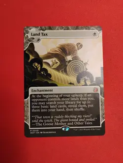 MTG Magic the Gathering Land Tax (9/103) Wilds of Eldraine Enchanting Tales LP - Image 1
