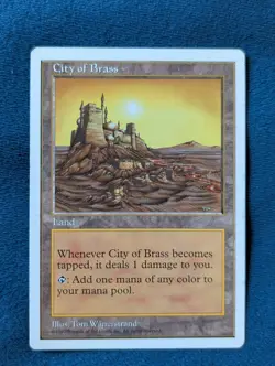 MTG City of Brass Fifth Edition Rare LP - Image 1