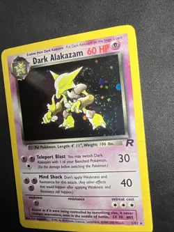 Dark Alakazam - 1/82 - Pokemon Team Rocket Unlimited Holo Rare Card WOTC DMG - Image 2