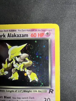 Dark Alakazam - 1/82 - Pokemon Team Rocket Unlimited Holo Rare Card WOTC DMG - Image 5