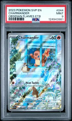 2023 POKEMON SVP EN-SV BLACK STAR PROMO #044 CHARMANDER PSA 9 - Image 1