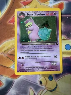 2000 Pokemon TCG - Dark Slowbro Team Rocket 12/82 - Unlimited Holo Rare - Image 1