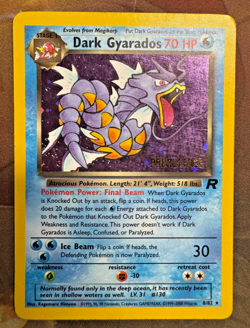 Pokemon TCG Rocket Gyrados Prerelease Pokemon Promos Holo Promo - Great!! - Image 1
