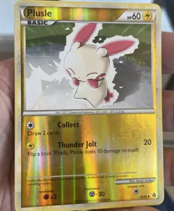 🐰Pokemon PLUSLE 36/95 NM Uncommon Reverse Holo HS Unleashed 2010 LOWEST PRICE - Image 1