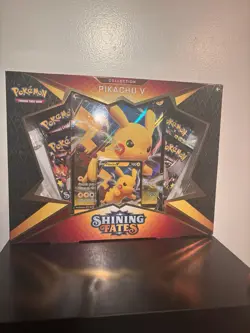 Pokemon TCG Shining Fates Pikachu V Collection Box - NEW FACTORY SEALED - Image 1