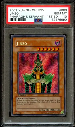 PSA 10 GEM MINT Jinzo PSV-000 SECRET RARE 1st Edition PSV Yugioh Card 690 - Image 2