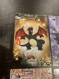 Charizard Gengar Mewtwo Snorlax Pikachu Pokemon Shiny Database Card Set - Peru - Image 2