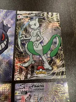 Charizard Gengar Mewtwo Snorlax Pikachu Pokemon Shiny Database Card Set - Peru - Image 4