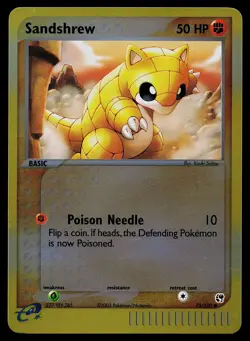 Pokemon Card - Sandshrew Sandstorm 75/100 Common Reverse Holo - Image 1
