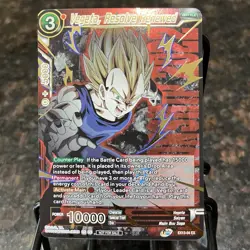 Vegeta Resolve Renewed CHAMPIONSHIP GOLD STAMP Foil Dragon Ball Super Card | LP - Image 1