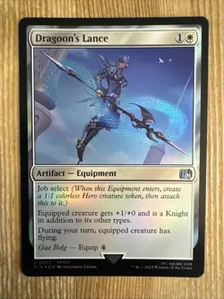 Dragoon's Lance MTG Final Fantasy 0017 Foil Uncommon NM - Image 1