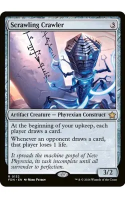 1x MTG Scrawling Crawler - Foundations Rare! NM Mint! Ships Fast! - Image 1