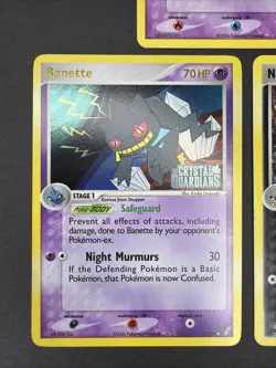 2006 Pokemon EX Crystal Guardians Lot Of 3 Holos Nuzleaf, Treecko & Banette LPHP - Image 2