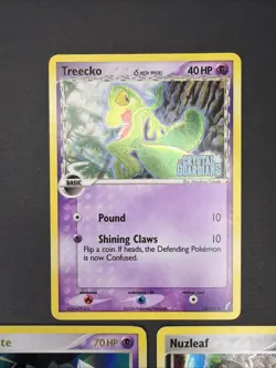 2006 Pokemon EX Crystal Guardians Lot Of 3 Holos Nuzleaf, Treecko & Banette LPHP - Image 4