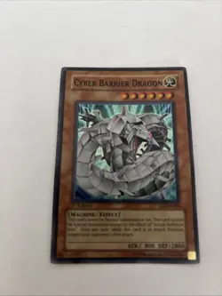 Yugioh! Cyber Barrier Dragon SOI-EN006 Super Rare 1st Edition LP - Image 1