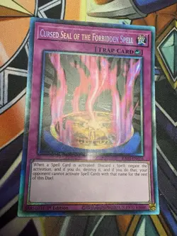 Yugioh! Cursed Seal of the Forbidden Spell Collector Rare - RA03-EN026 1st Ed. - Image 1