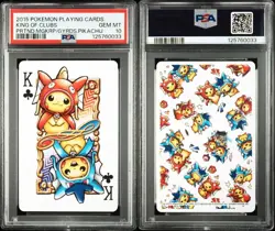 PSA 10 Pokemon Hiroshima Gyarados Magikarp Poncho Pikachu King Playing Cards - Image 2