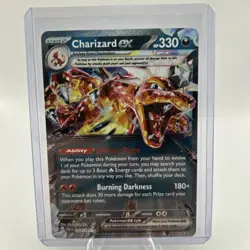 Pokemon Charizard ex Paldean Fates 054/091 Holo EX Card - Image 1