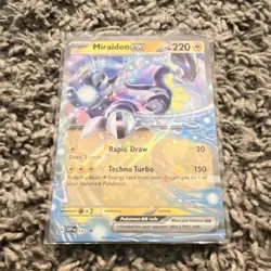 Pokemon Miraidon ex SV01 143/198 Full Art Double Rare Holo English TCG Card - Image 1