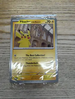 Pokemon TCG Pikachu at the Museum Jumbo Promo Card Natural History Museum UK - Image 1