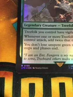 C5251 MAGIC MTG LORD OF THE RINGS FANGORN, TREE SHEPHERD #0166 MP FOIL RARE - Image 4