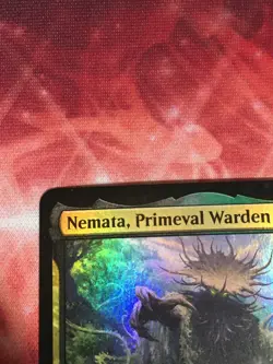 C6652 MTG MAGIC DOMINARIA UNITED NEMATA, PRIMEVAL WARDEN #209 FOIL LP RARE - Image 3