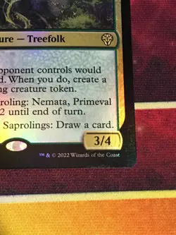 C6652 MTG MAGIC DOMINARIA UNITED NEMATA, PRIMEVAL WARDEN #209 FOIL LP RARE - Image 5