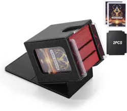 MTG Deck Box,Double Display Window,Commander Deck Box Fits 120+ Single Sleeved C - Image 1