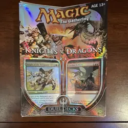 Magic: The Gathering Duel Decks Knights vs Dragons Foil Alt Art 2 Decks - Image 1