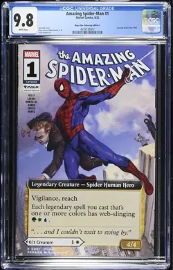 AMAZING SPIDER-MAN #1 CGC 9.8 MAGIC THE GATHERING EDITION "C" VARIANT MTG ASM 15 - Image 1