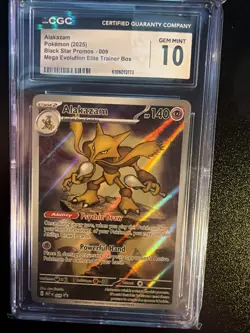 Pokemon (2025) Alakazam 009 Me: Mega Evolution Promo Holo CGC 10 GEM MINT - Image 1