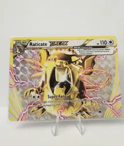 Pokemon: Raticate BREAK 89/122 HOLOFOIL - XY BREAKpoint. Rare BREAK NM - Image 1
