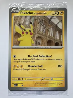 Pokemon Pikachu At The Museum Natural History Museum Jumbo Promo - Sealed - Image 1