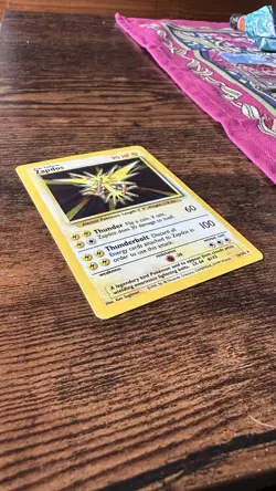 Pokemon Base Set Zapdos 16/102 1999 WOTC Holo Rare English - Image 4