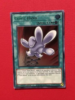 Yugioh! Comic Hand - DLCS-EN077 Ultra (Green) - 1st Edition NM - Image 1