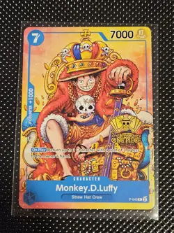 Monkey.D.Luffy (2nd Anniversary Stamped Promo) P-043 One Piece Promotion Card - Image 1