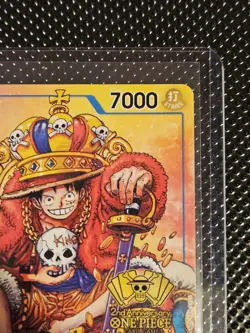 Monkey.D.Luffy (2nd Anniversary Stamped Promo) P-043 One Piece Promotion Card - Image 2