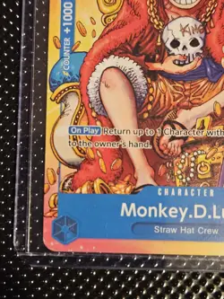 Monkey.D.Luffy (2nd Anniversary Stamped Promo) P-043 One Piece Promotion Card - Image 4