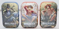 One Piece Tin Pack Set Vol 2 Set of 3 | TS-02 OP-13 | Factory Sealed | Bandai - Image 1